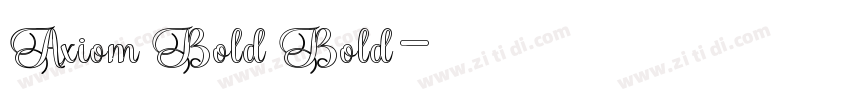 Axiom Bold Bold字体转换